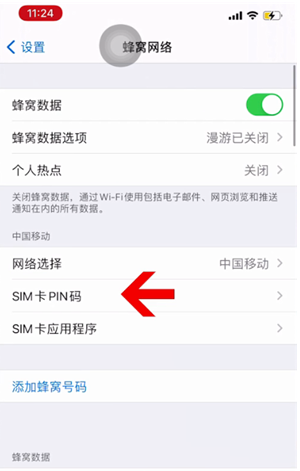 六枝特苹果14维修网分享如何给iPhone14的SIM卡设置密码 