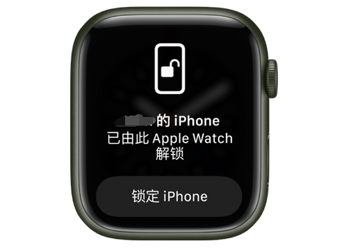 六枝特苹果手机维修分享用 AppleWatch 解锁配备面容 ID 的 iPhone方法 