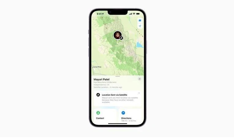 六枝特苹果14维修分享iPhone14系列中 FindMy功能通过卫星分享位置方法教程 